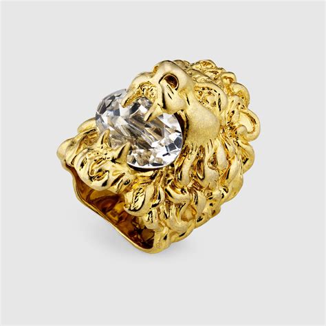 anillo gucci león|Gucci Anillo De Coctel Lion Head .